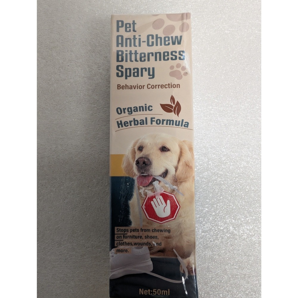 Pet Anti-Chew Bitterness Spray Organic Herbal Behavior Correction 50ml Vantein